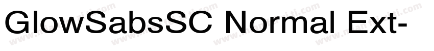 GlowSabsSC Normal Ext字体转换